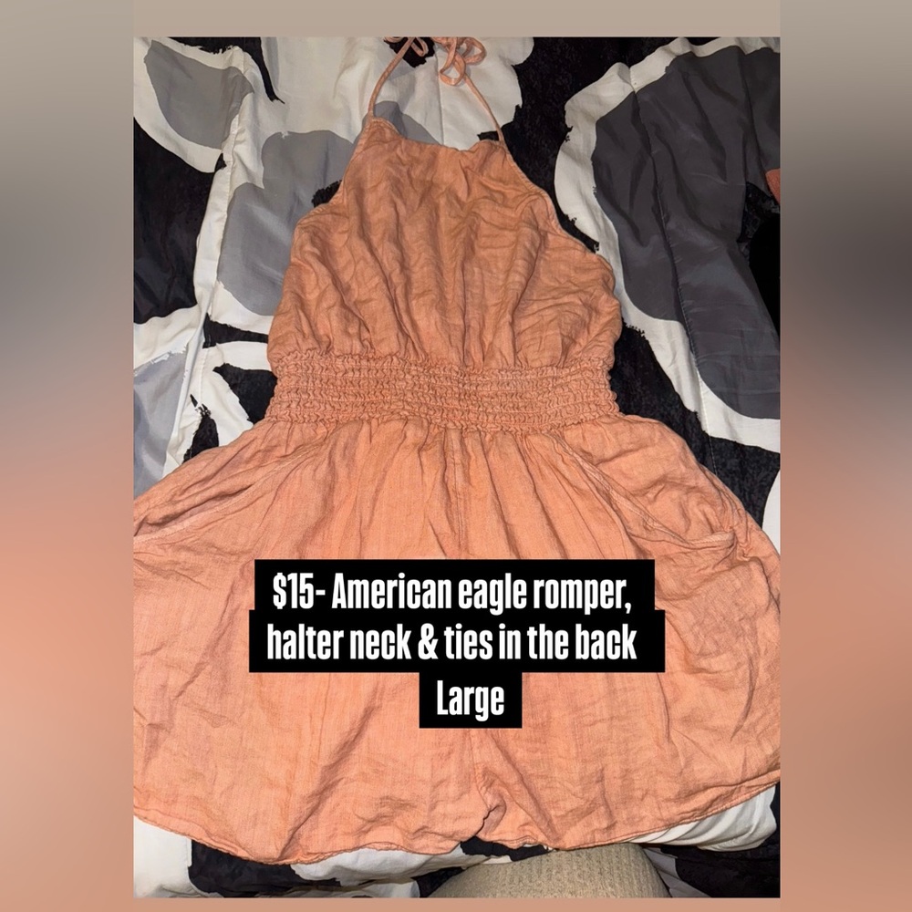 American eagle romper, halter neck & ties in the back